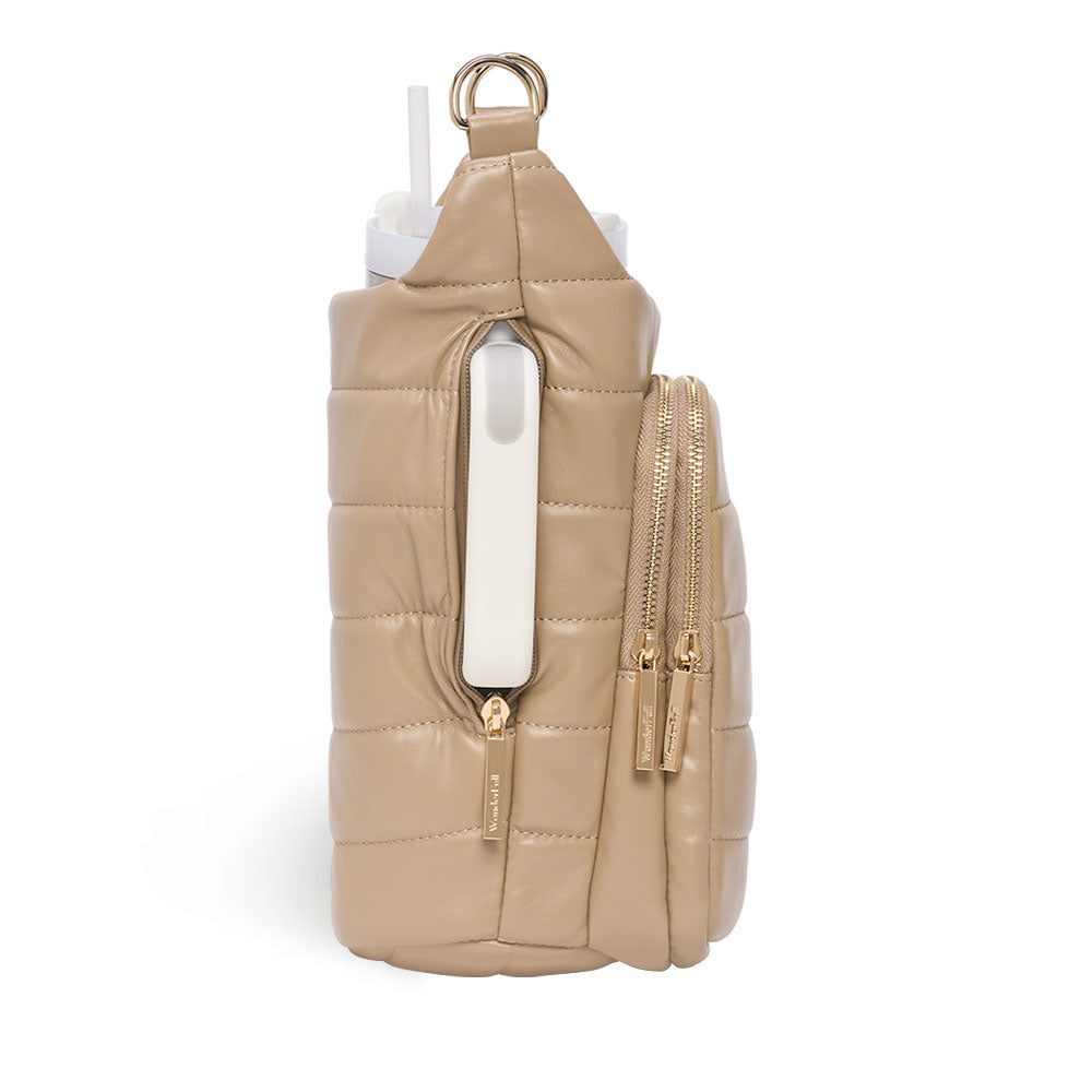 HydroBag® HANDLE®- Taupe Vegan Leather with Strap Bundle