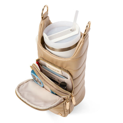 HydroBag® HANDLE®- Taupe Vegan Leather with Strap Bundle