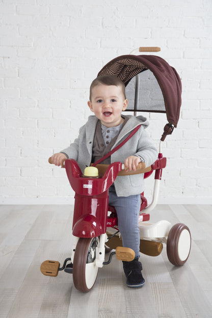 Iimo 3-In-1 Foldable Tricycle With Canopy - Luxury Design, Smart Functions, Outdoor Ready