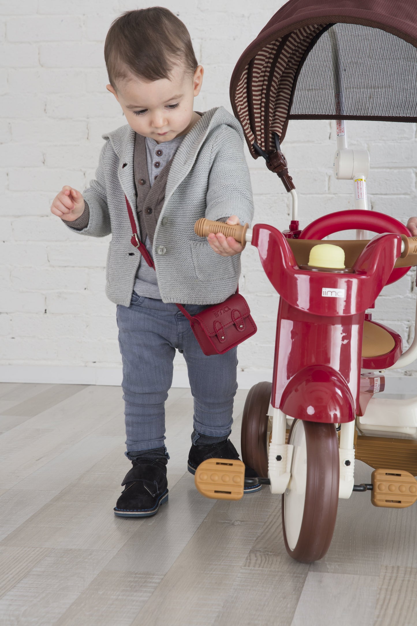 Iimo 3-In-1 Foldable Tricycle With Canopy - Luxury Design, Smart Functions, Outdoor Ready