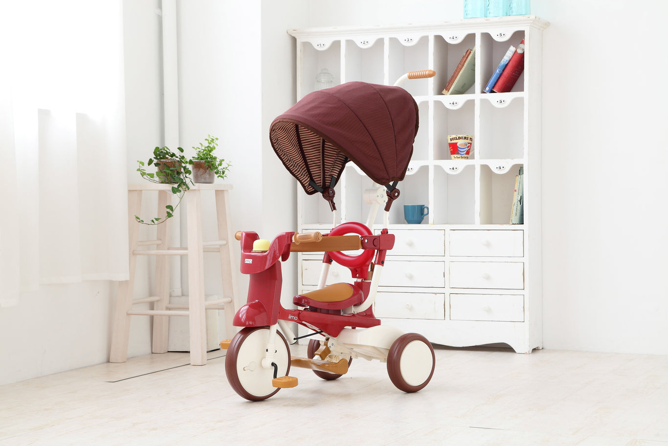 Iimo 3-In-1 Foldable Tricycle With Canopy - Luxury Design, Smart Functions, Outdoor Ready