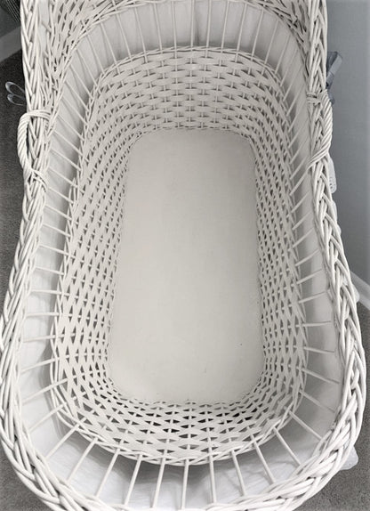Newborn Covered Foam Mattress Pad – 1.5" Thick, Water‑Resistant, Custom Size & Shape