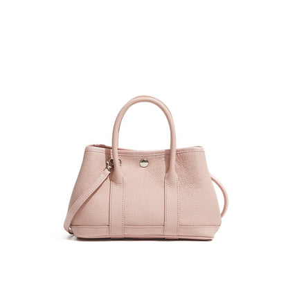 Genuine Leather Women's Crossbody Handbag – Soft Structure, Bold Color