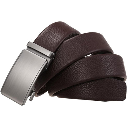 Men’s Automatic Leather Belt – Business, Casual & Formal Wear Adjustable Belt