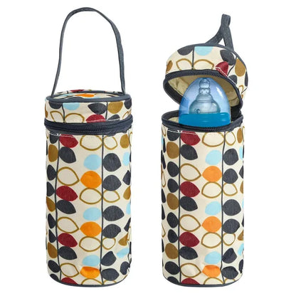 5‑Piece Baby Diaper Bag Set – Waterproof Nappy Tote with Changing Pad, Bottle Bag & Food Bag (Pink/Grey/Black/Blue)