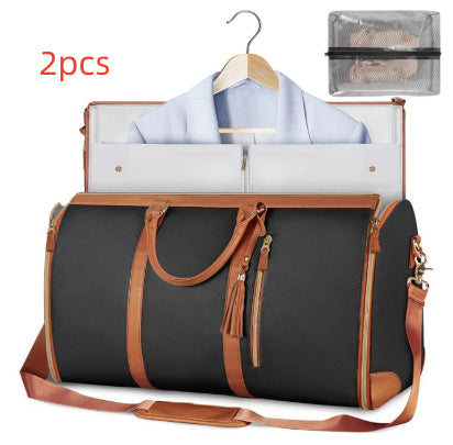 Large‑Capacity Travel Duffle Bag – Women’s Waterproof Folding Suit & Clothes Tote