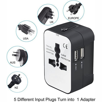 Travel Adapter – Worldwide All‑In‑One Universal Wall Charger