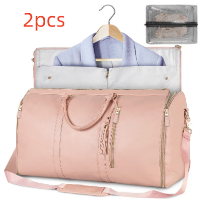 Large‑Capacity Travel Duffle Bag – Women’s Waterproof Folding Suit & Clothes Tote