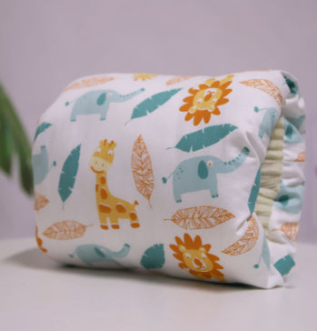 Adjustable Baby Nursing Arm Pillow – Soft Cotton Breastfeeding Cushion & Washable Support Pad (Multiple Prints)