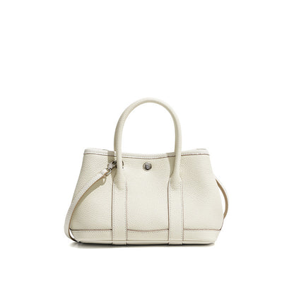 Genuine Leather Women's Crossbody Handbag – Soft Structure, Bold Color