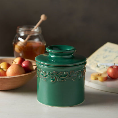 Emerald Green Antique Butter Bell Crock