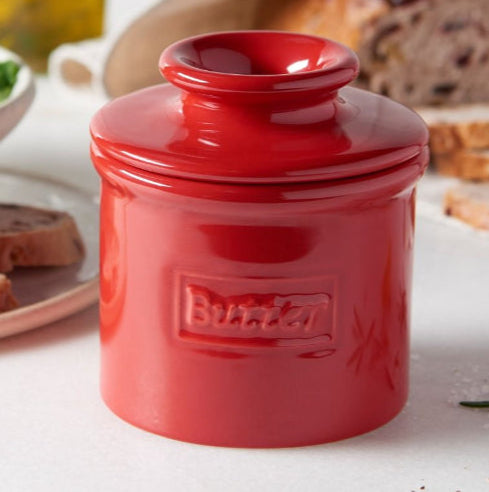 Maraschino Red Cafe Retro Butter Bell Crock