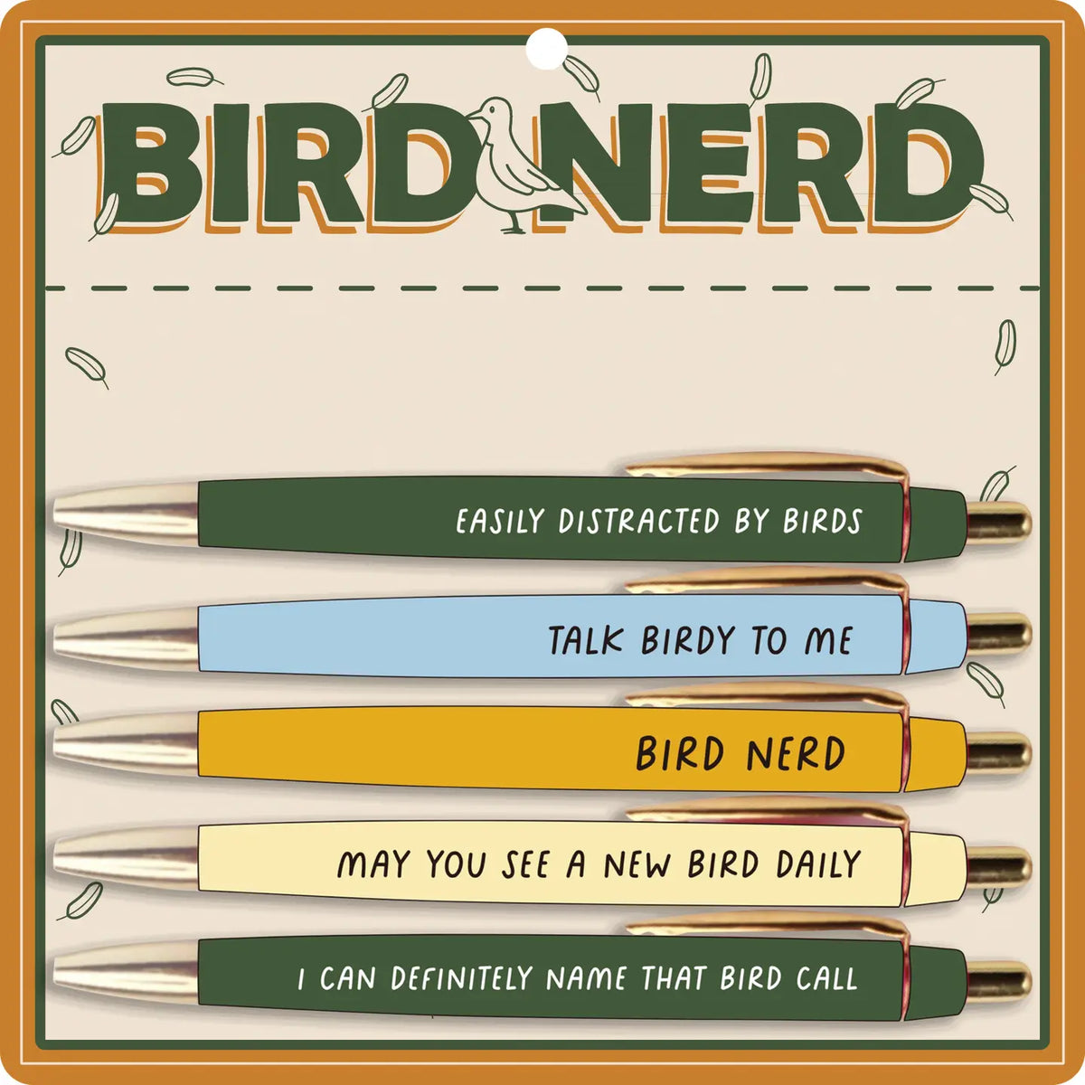 Bird Nerd Pen Set – Ballpoint Pens for Bird Lovers & Bird Watchers