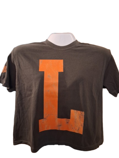 Llano Block "L" Graphic Tee – Cream & Dark Grey