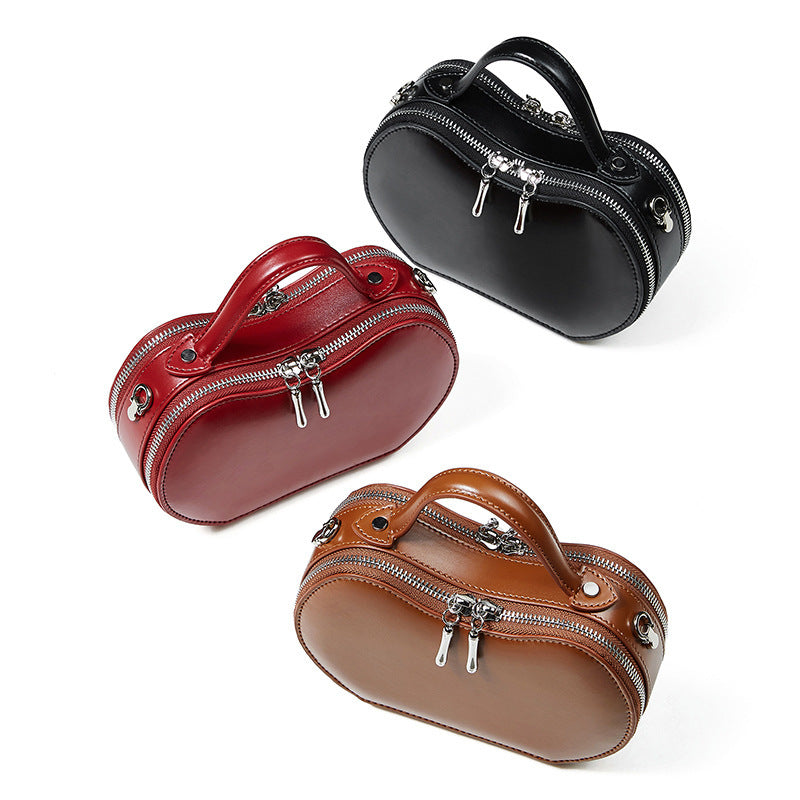 Creative Fruit Leather Shoulder Messenger Bag – Heartfelt Elegance Meets Urban Simplicity