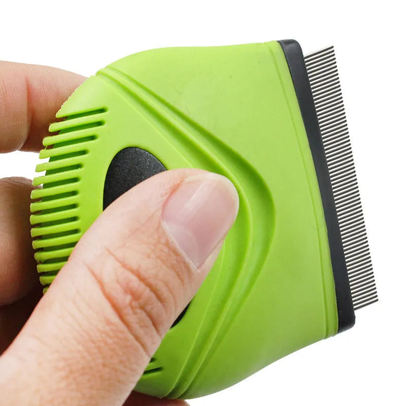 Pet Life “Grazer” Handheld Travel Flea & Tick Comb for Cats and Dogs