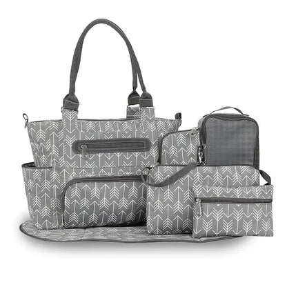 8‑Piece Baby Diaper Bag Set – Multifunctional Nappy Bags for Mom & Dad