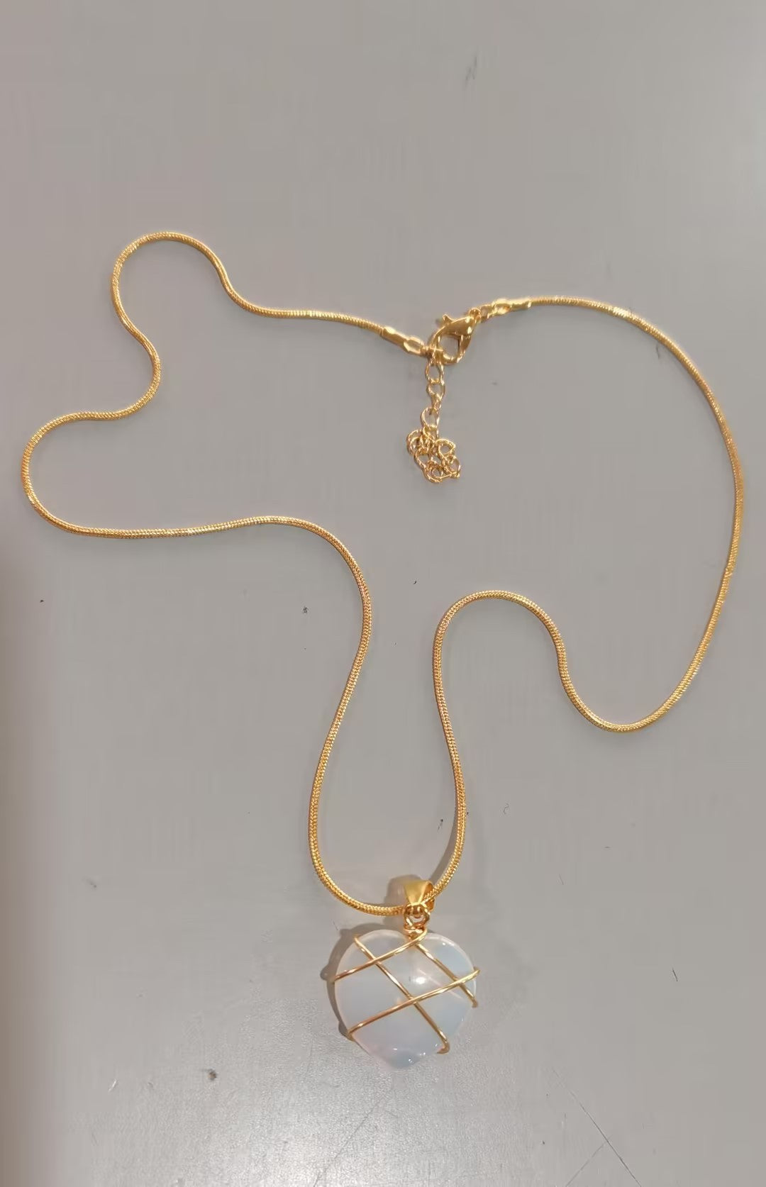 Barbie Dream Heart Moonstone Necklace – Kawaii Princess Jewelry  Once upon a sparkle, a tiny heart escaped from a cartoon princess’s diary and landed softly around your neck