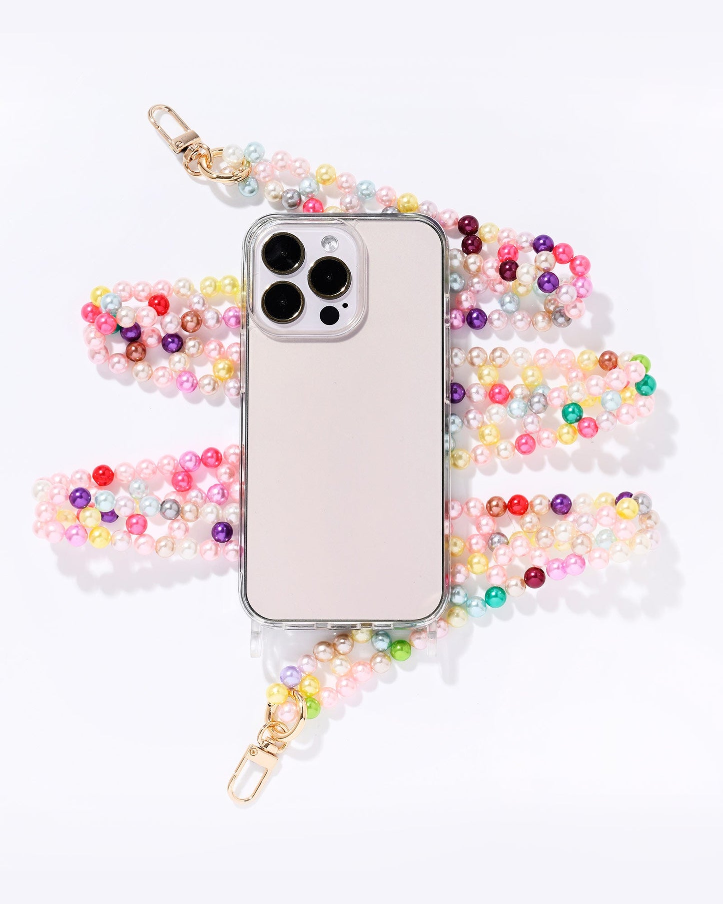 Emily Chain Confetti – Special Edition | ETUUI® Pearl Phone Strap (Parisian Style)