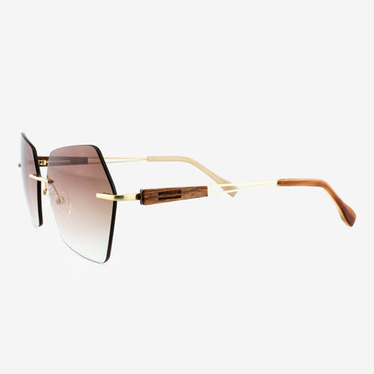 Cocoa - Metal & Wood Sunglasses