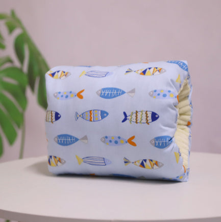 Adjustable Baby Nursing Arm Pillow – Soft Cotton Breastfeeding Cushion & Washable Support Pad (Multiple Prints)