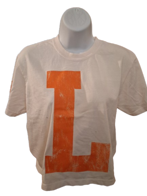 Llano Block "L" Graphic Tee – Cream & Dark Grey