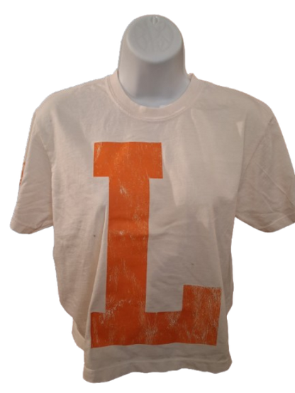 Llano Block "L" Graphic Tee – Cream & Dark Grey
