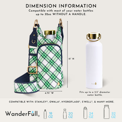Navy & Green Plaid HydroBag®