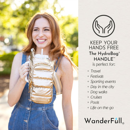 HydroBag® HANDLE®- Gold Striped Strap