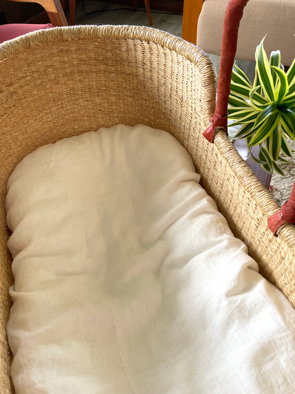 Newborn Lounger Slip Cover - Off White Washed Linen | Custom Fit for Multiple Loungers