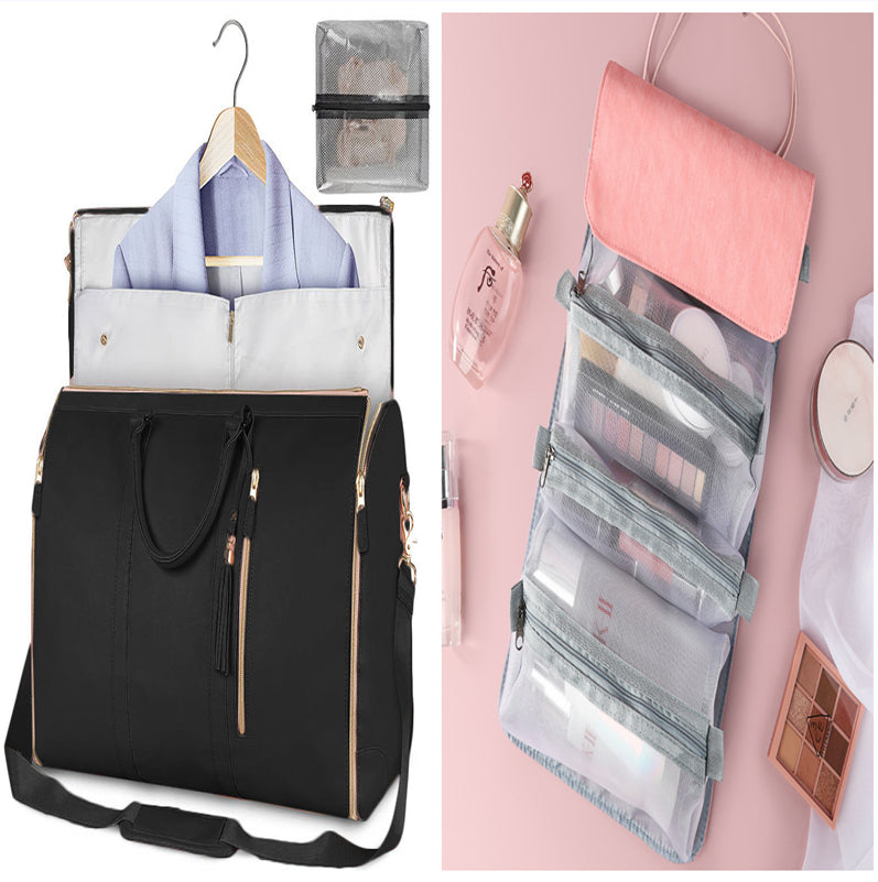 Large‑Capacity Travel Duffle Bag – Women’s Waterproof Folding Suit & Clothes Tote