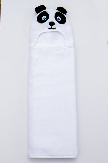 Panda Hooded Cotton Turkish Towel: Little Kid