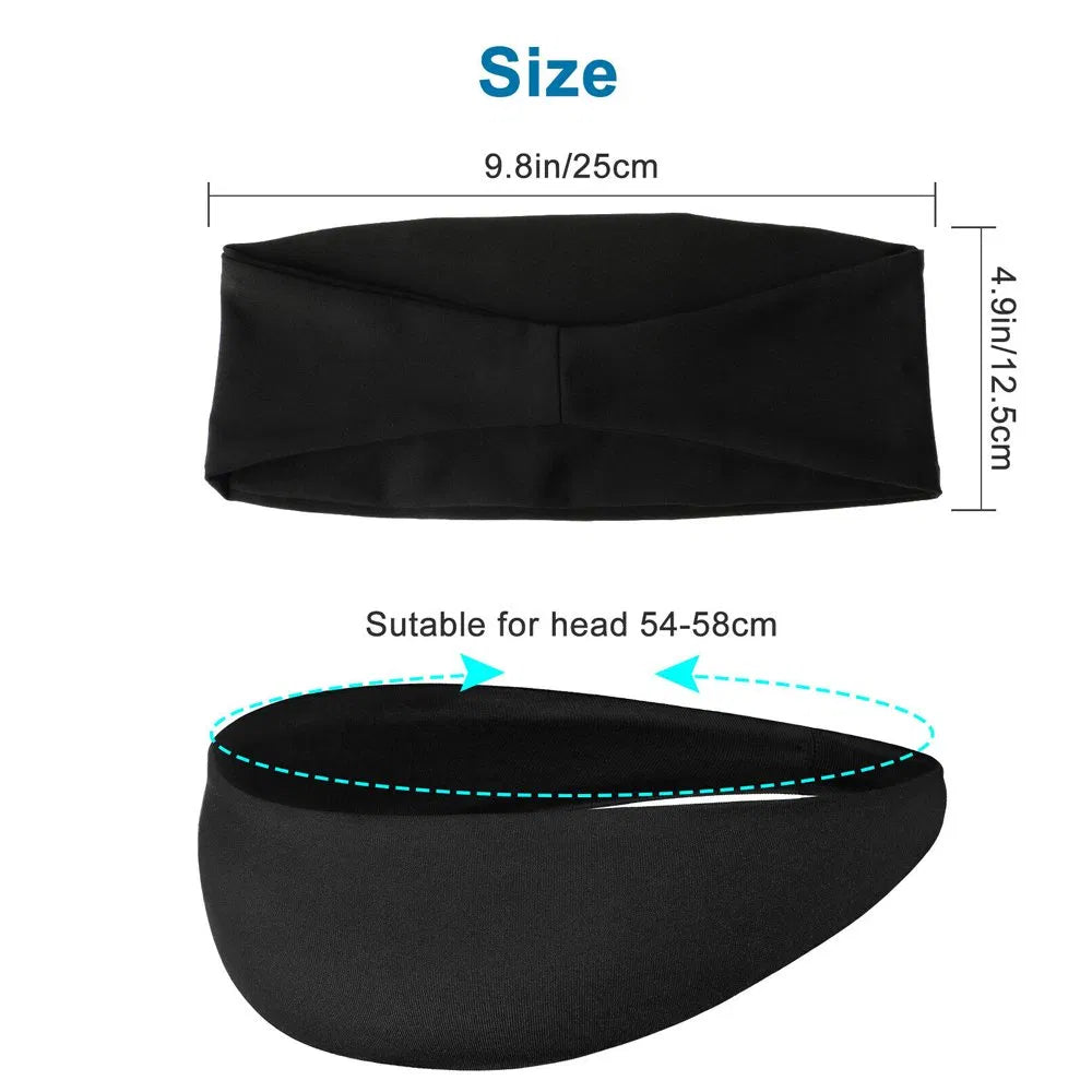 3-Pack Sports Sweatband Headbands – Stretch Fit for Men & Women