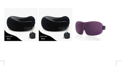 Travel Neck Pillow | Memory Foam U‑Shaped Cushion for Airplane & Nap