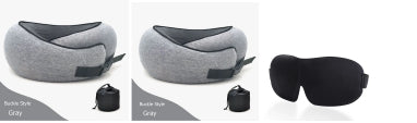 Travel Neck Pillow | Memory Foam U‑Shaped Cushion for Airplane & Nap