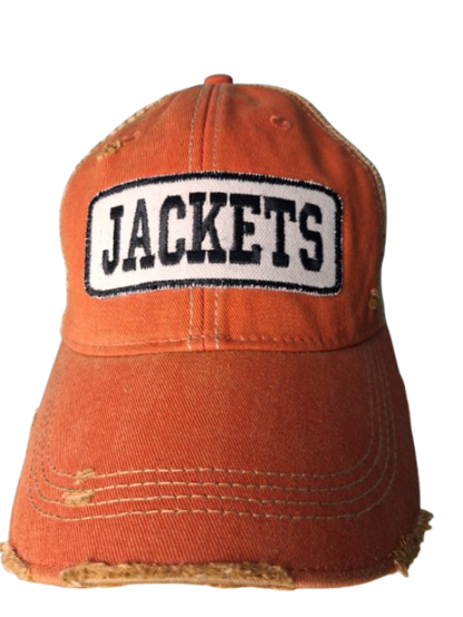 Llano Jackets Distressed Patch Trucker Hat – Vintage Orange