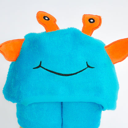 Bamboo Rayon Alien Hooded Turkish Towel for Kids - Comfort That's Out of This World