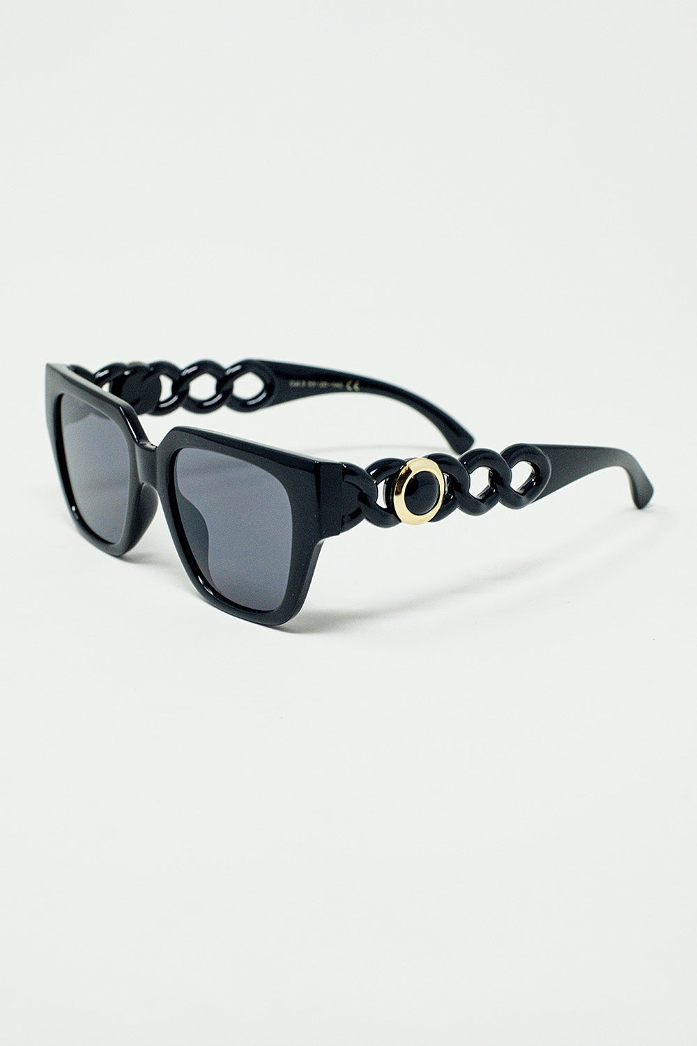 Geometric Thick Black Sunglasses With Black Lens - Bold Lines, Timeless Edge