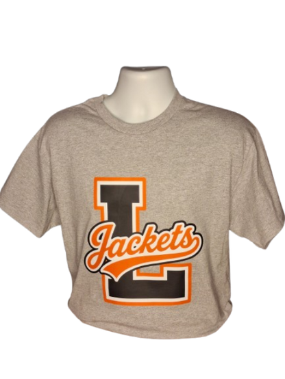 Llano Jackets Varsity Graphic Tee – Heather Grey
