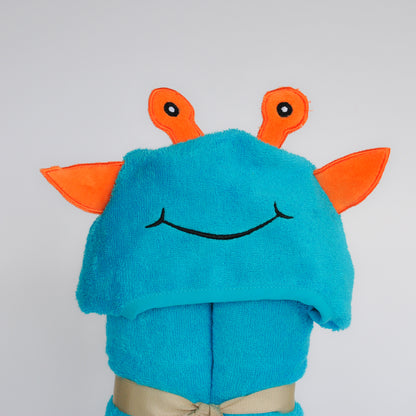 Bamboo Rayon Alien Hooded Turkish Towel for Kids - Comfort That's Out of This World