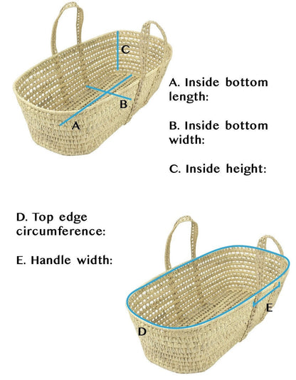 Moses Basket Liner Cover – Simple, Modern & Breathable