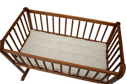 Organic Cotton Futon Mattress Pad - Rectangle - Custom Size | Newborn Essential