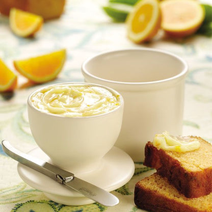 Classic Matte Ivory Butter Bell Crock