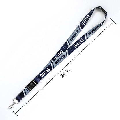 Texas Rangers Lanyard Keychain Double Sided Breakaway Safety Design Adult 18 Inch