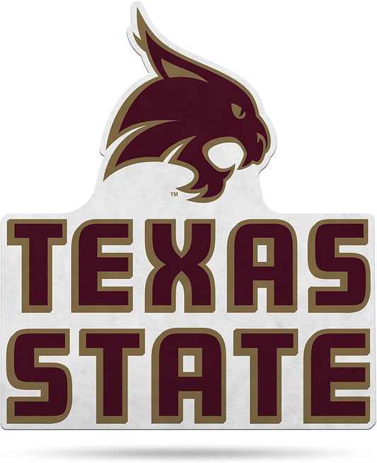 Texas State University Bobcats Soft Felt Pennant, Primary Design, Shape Cut, 18 Inch, Easy To Hang