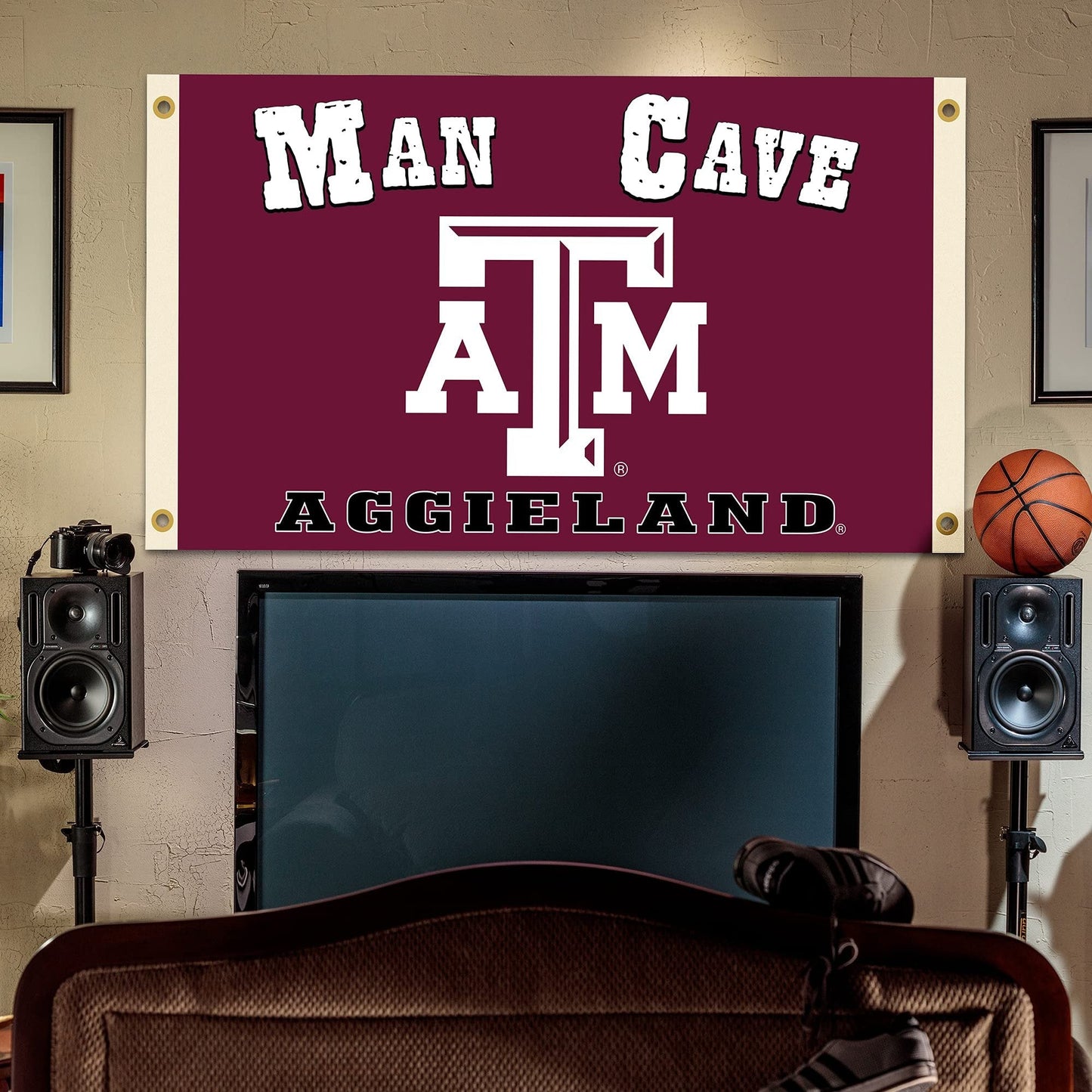 Texas A&M University Aggies Premium 3x5 Feet Flag Banner, Man Cave, Metal Grommets, Outdoor Use, Single Sided