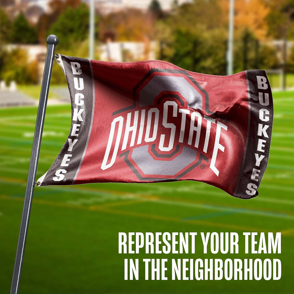 Texas Tech University Red Raiders 3x5 Feet Flag Banner, Man Cave Design, Metal Grommets, Outdoor Use, Single Sided