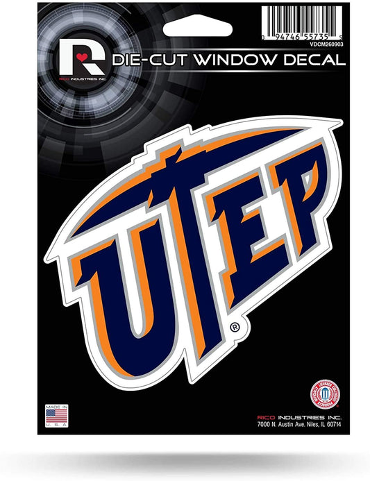 University of Texas El Paso Miners UTEP 5 Inch Die Cut Flat Vinyl Decal Sticker Adhesive Backing