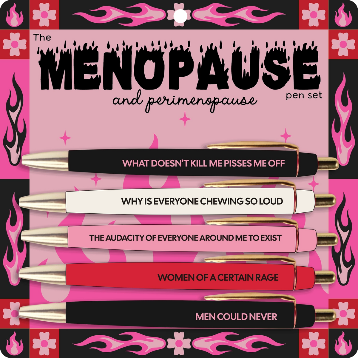 Menopause & Perimenopause Pen Set – Ballpoint Pens with Real Talk