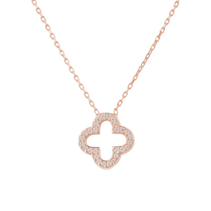 Open Clover Pendant Necklace – A Touch of Luck and Luxury